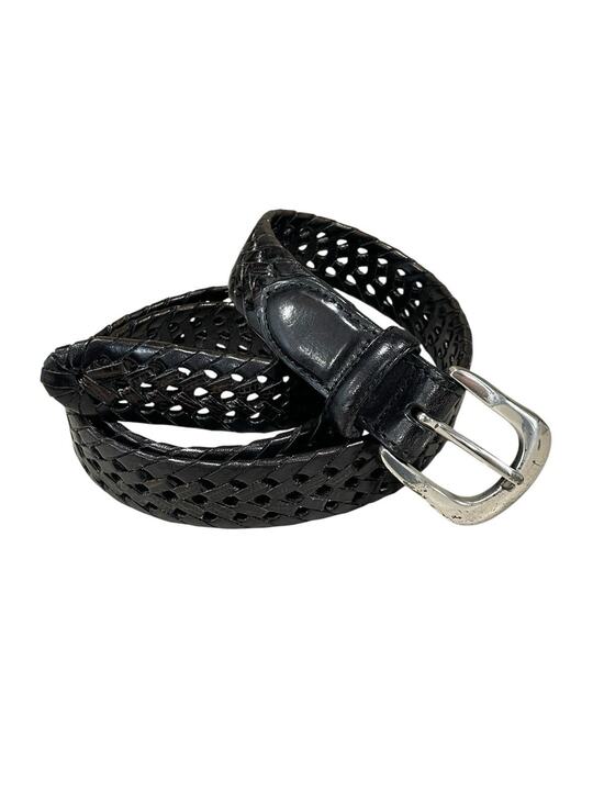 Brighton Accessories - Vintage 1997 Brighton Braided Women’s Leather Belt Size 36 Black